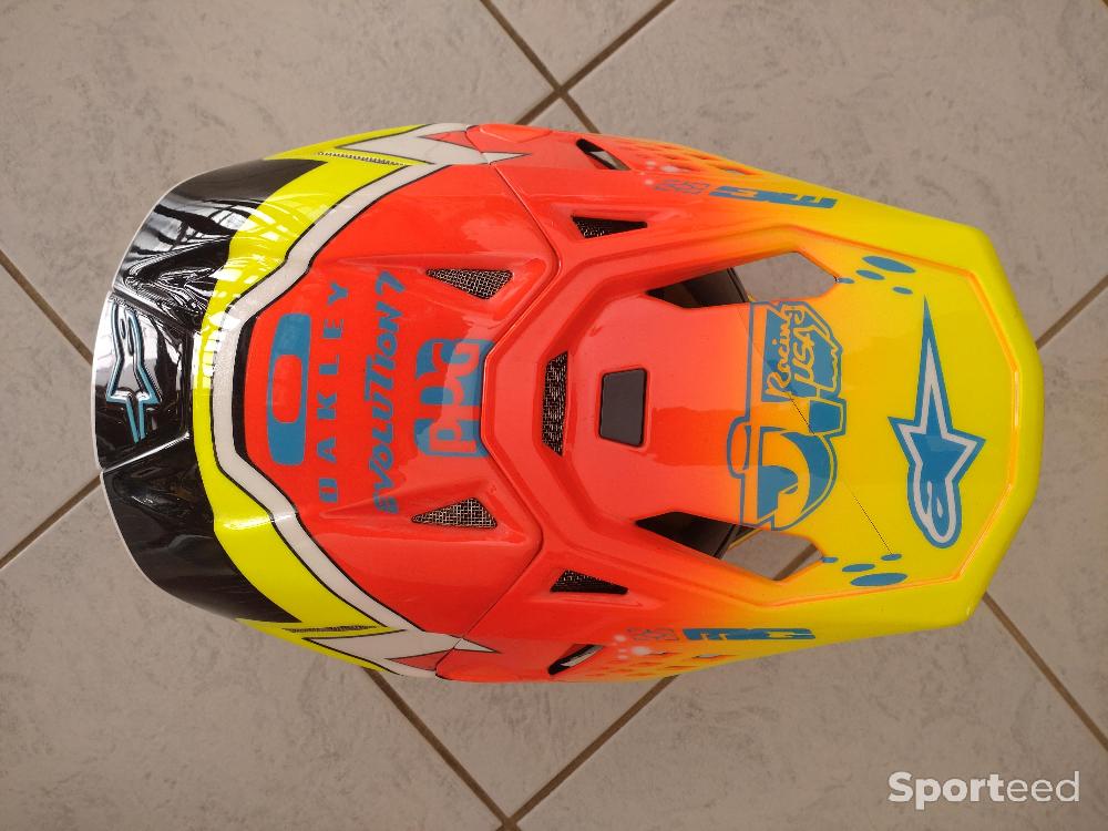 Moto cross - Casque alpinestar sm-8 peinture personnalisé  - photo 2