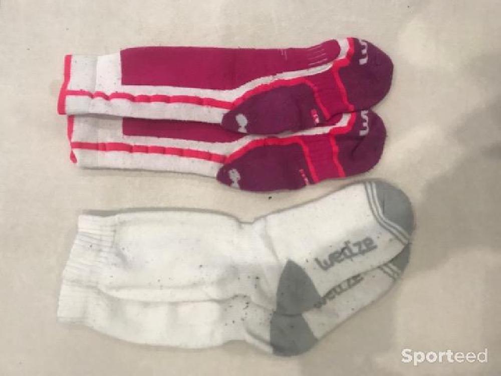 Alpinisme - Lot de 2 paires de chaussettes ski enfant Wed'ze - 31/34 - photo 1