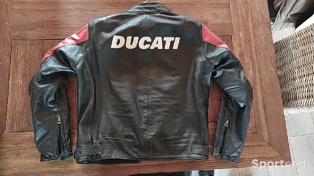 Moto route - Blouson cuir moto Dainese Ducati  - photo 4