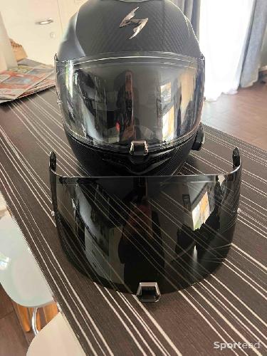 Moto route -  casque SCORPION Exo 1400 Air Carbon Noir Mat - photo 6