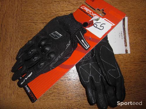 Moto route - GANTS FIVE STUNT LEATHER AIR GLOVE BLACK M NEUFS - photo 4