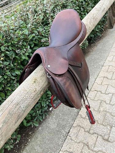 Equitation - Selle mixte Childeric marron 18 pouces  - photo 5