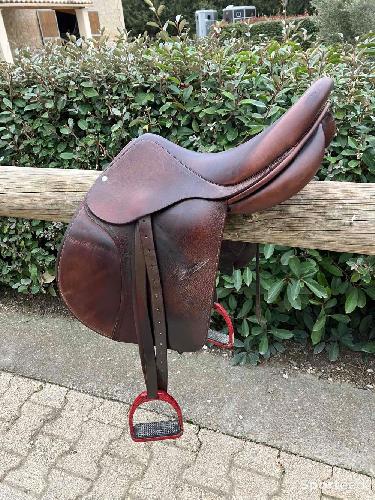 Equitation - Selle mixte Childeric marron 18 pouces  - photo 5