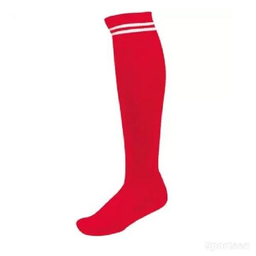 BAS FOOT SOCKS ROUGE / BLANC