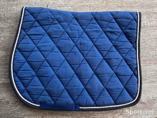 Equitation - Tapis de selle bleu CSO Time rider - photo 5