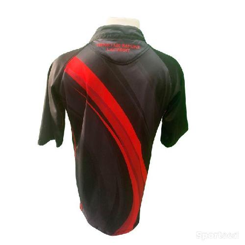 Rugby - Maillot de Rugby Replica Noir et Rouge de la Marque Macron - photo 4