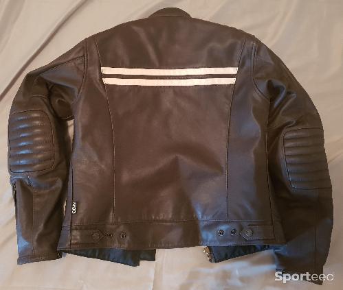 Moto route - Blouson cuir SEGURA LADY STRIPE  - photo 5