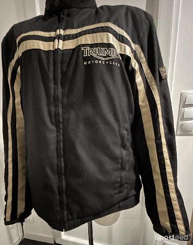 Moto route - Veste Triumph Motorcycles Noire et beige 48/58 - photo 6