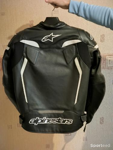 Moto route - Blouson cuir noir - photo 4