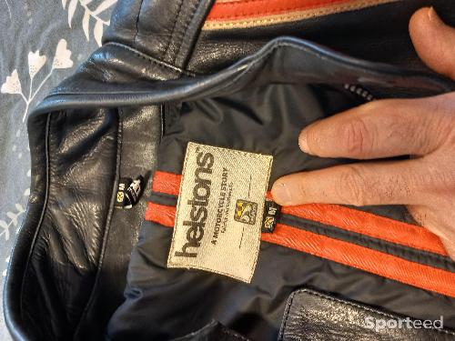 Moto route - Blouson cuir HELSTONS - photo 6