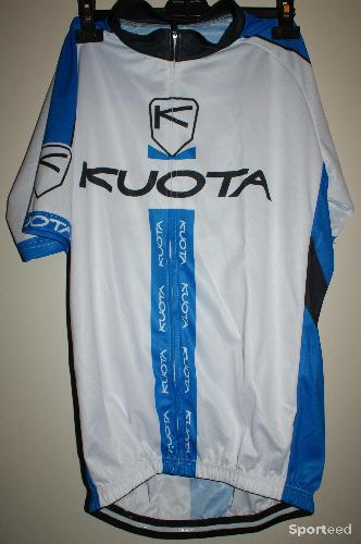 Vélo route - maillot vélo été pour homme - manches courtes - team KUOTA - Bleu et blanc - taille xxl - photo 4