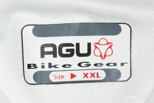 Vélo route - Maillot vélo manches courtes pour homme - marque AGU - taille xxl - blanc - photo 4