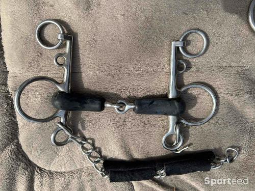 Mors pelham caoutchouc 