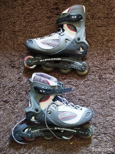 Roller - Rollers Salomon DR 70 + Protections d'occasion - photo 4