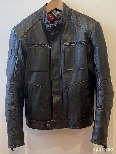 Moto route - Blouson cuir Indian - photo 6