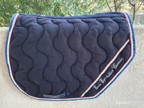 Equitation - Ensemble tapis bonnet bleu marine paddock sport  - photo 5