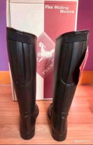 Equitation - Bottes d’équitation PVC noires 42 - photo 6