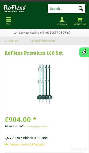 Set 4 clotures RoFlexs