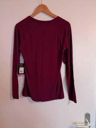 Snow Angel Cashmere Graphic Crew Neck Top Purple Large