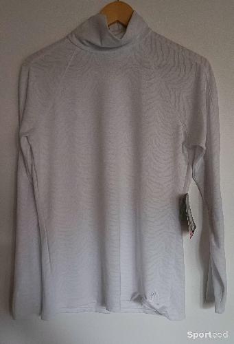 Snow Angel Sous Pull Col Roule Flocon de neige Blanc L40