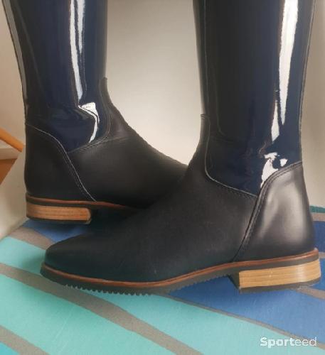 Equitation - Bottes de dressage coquées BS boots bleu vernis - photo 4