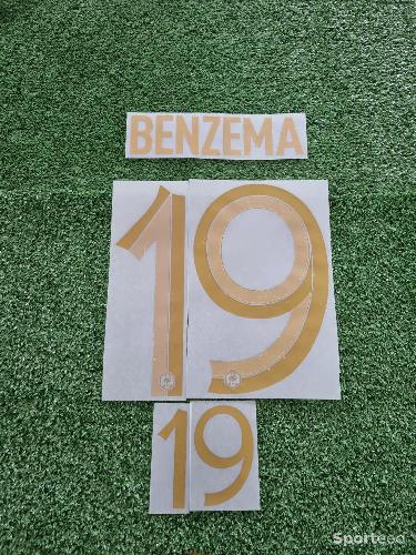 Football - Flocage Officiel Benzema Maillot FFF - photo 3