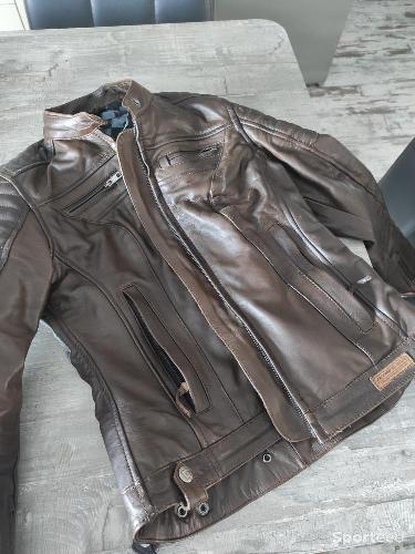 Moto route - Blouson de moto full cuir  - photo 3