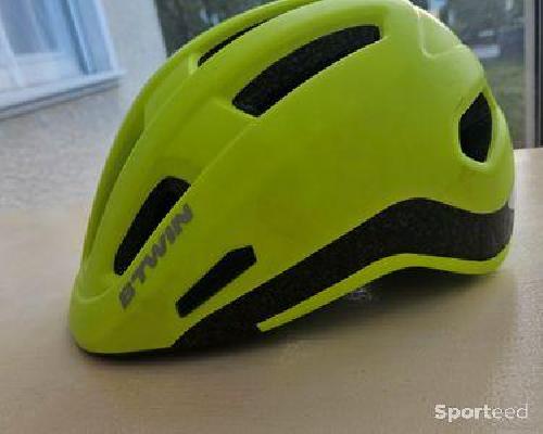 Casque velo ville 500 jaune fluo