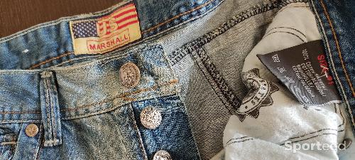 Moto route - jeans neuf us marshall homme  - photo 4