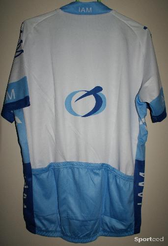 Vélo route - Maillot vélo été homme manches courtes -team 'IAM' - xxl - bleu/blanc - photo 4