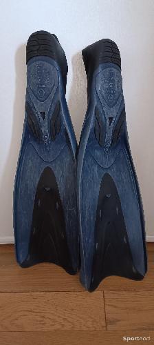 Bodyboard - Palmes SUBEA FF Soft Noir Bleu / Taille 40-41 - photo 3