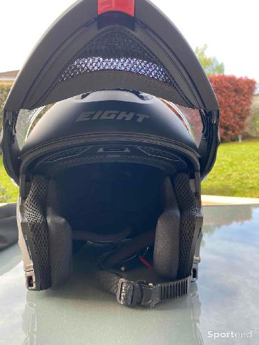 Moto route - Casque modulable INTERCOM S550 Double Ecran + Pinlock - Noir mat - Taille XL - Bluetooth intégré - photo 4