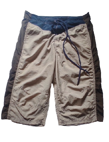 Sportswear - Short long homme, bleu marine, marron et beige  - photo 6