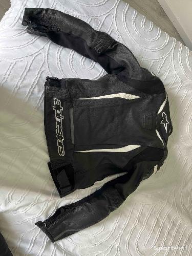 Moto route - Blouson cuir Alpinestars - photo 4