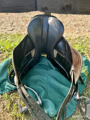 Equitation - Selle dressage cuir devoucoux  - photo 6