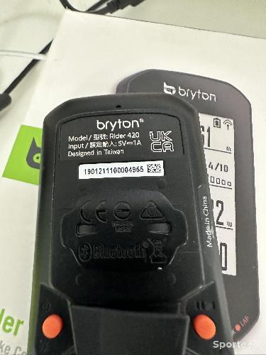 Accessoires électroniques - COMPTEUR GPS BRYTON 420 SE - photo 5
