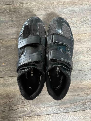 Vélo route - Chaussures de vélo Shimano noires taille 46 - photo 5