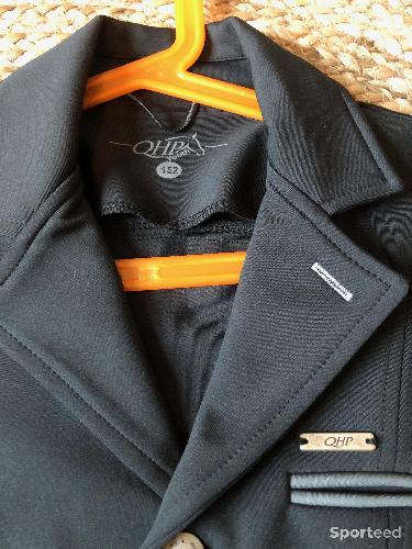 Equitation - Veste de concours équitation QHP noire 152 cm TBE - photo 6