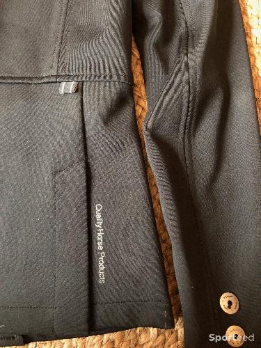 Equitation - Veste de concours équitation QHP noire 152 cm TBE - photo 6