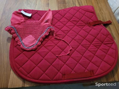 Equitation - Tapis + bonnet framboise - photo 5