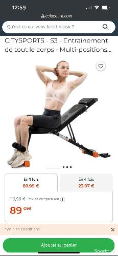 Musculation - Banc de musculation citysport S3 - photo 3