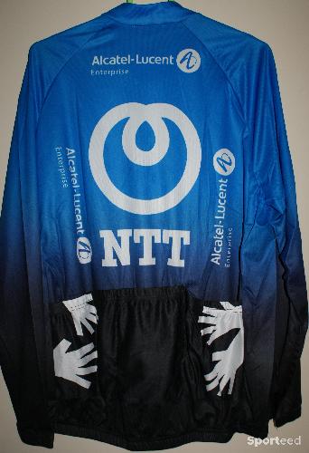 Vélo route - Maillot vélo manches longues - homme - 2xl - team 'NTT' - bleu/noir - photo 4