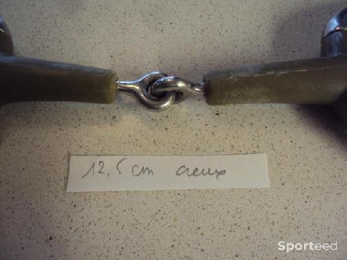 Equitation - mors à olive - 12.5 cm - creux - recouvert de caoutchouc - photo 5