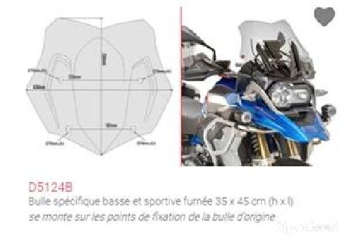 Moto route - Bulle Givi pour BMW R1200/R1250 GS - photo 3