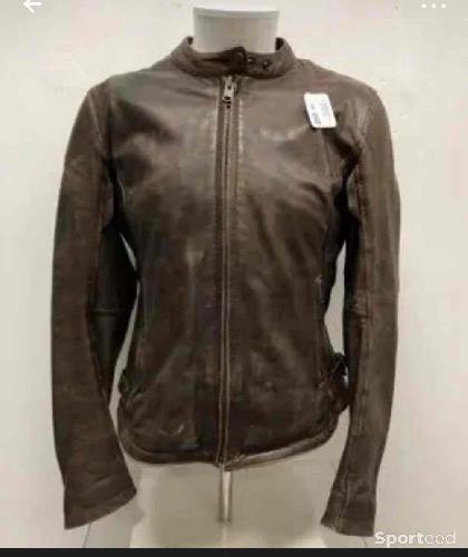 Blouson cuir marron helstons