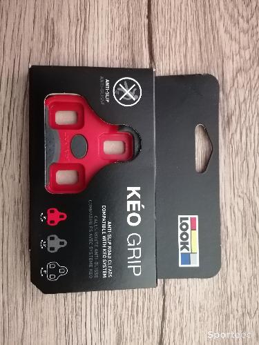 Vélo route - Cale LOOK KEO GRIP  rouge - photo 3