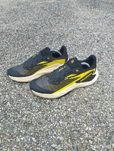 Course à pied trail - Salomon Trail Genesis Black Sulphur Spring Transparent Yellow 44 🖤💛 - photo 6