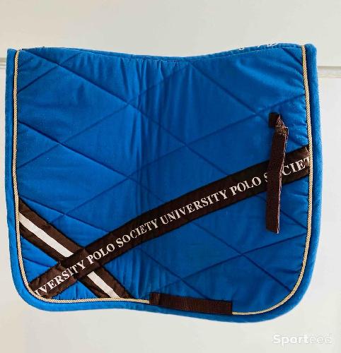 Equitation - Tapis de selle hv polo bleu coupe dressage full  - photo 6