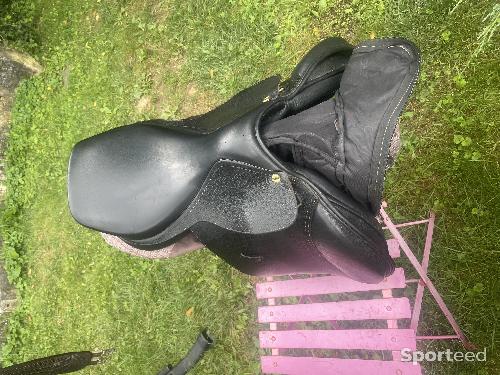 Equitation - Selle Henri de Rivel advantage cuir noir  - photo 6