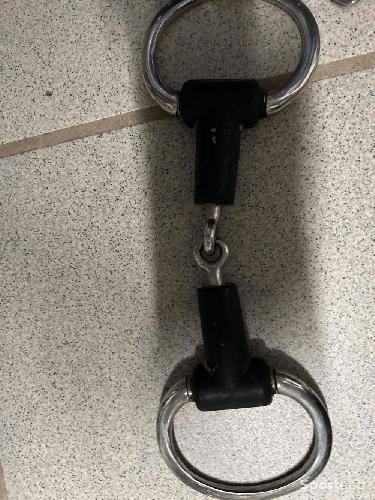 Mors simple brisure double caoutchouc